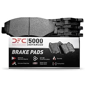 Dynamic Friction Company 5000 Advanced Brake Pads - Low Metallic 1552 ...