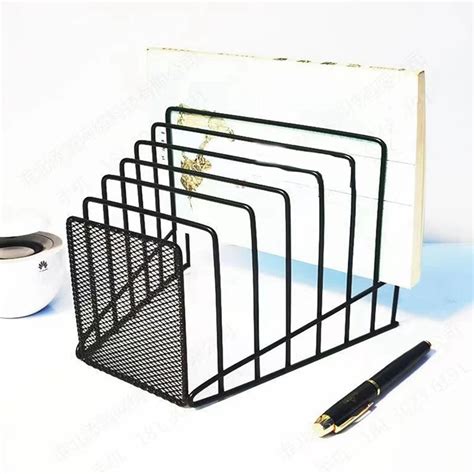 Metal File 2 Pack Multi Step File Organizer Incline Desktop File Sorter ...