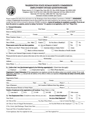 Fillable Online hum wa washington state human rights commission Fax ...