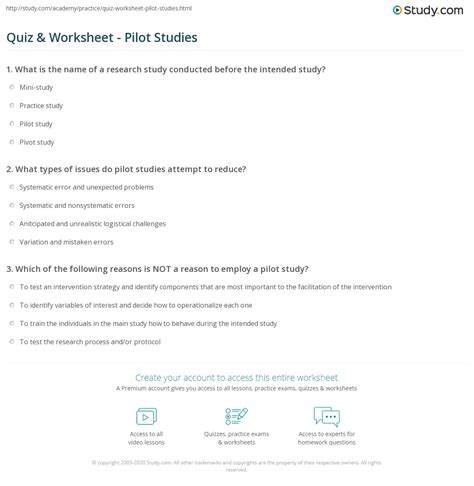 Image result for Instrument Pilot Study Questions