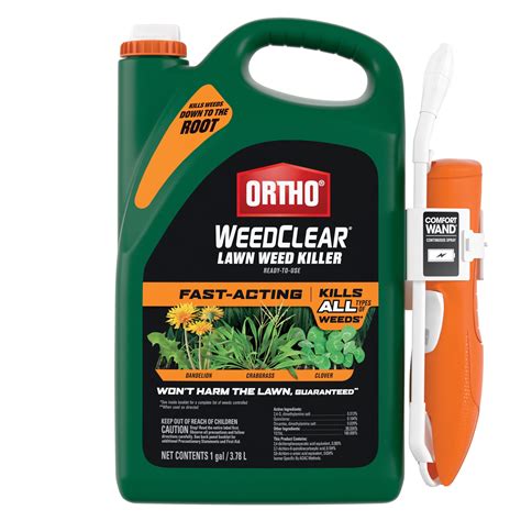 Ortho WeedClear Lawn Weed Killer Ready-To-Use 1 Gal with Comfort Wand ...