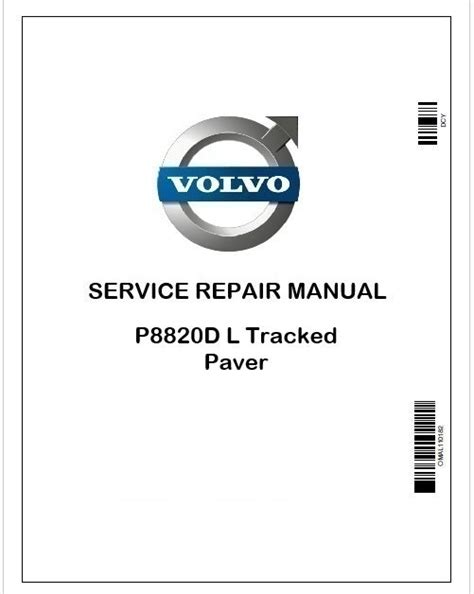 Volvo P8820D L Tracked Paver Service Manual