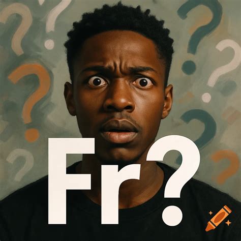 A confused Black man with wide eyes and furrowed brows stares forward ...