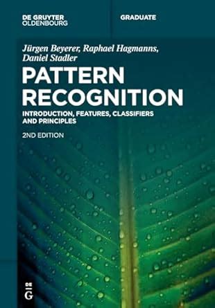 Pattern Recognition: Introduction, Features, Classifiers and Principles ...