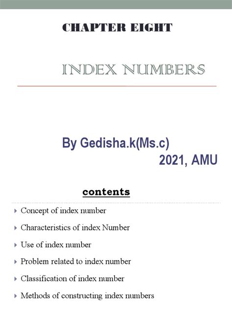 Image result for Chapter Index Number Question Method