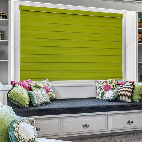 Buy ZEBRA BLINDS Polyresin Curtain, 90x 130 cm, Green Online at Low ...