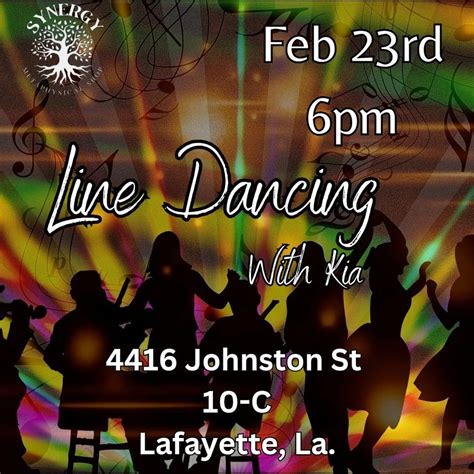 Line Dancing w/ Kia!!, Synergy Metaphysical Shop, Lafayette, February ...