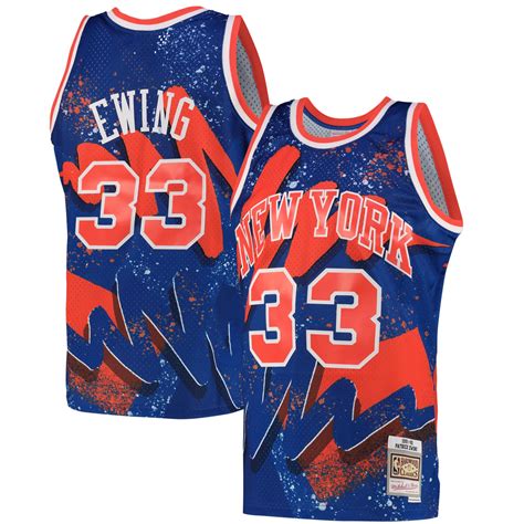 New York Knicks Hyper Hoops Swingman Jersey - Patrick Ewing By Mitchell ...