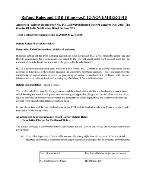 Refund Rules wef 12-Nov-15 - Refund Rules and TDR Filing w.e. 12 ...