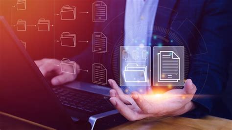 Document management system dms being setup it consultant working on ...