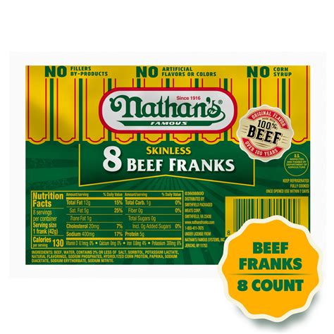 Nathans Beef Hot Dogs for a quick breakroom snack - Walmart Business ...