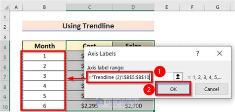 How to Calculate and Use Exponential Trend Model in Excel 的图像结果