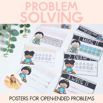 Math Problem Solving Strategies Posters by Teaching with Miss Pollard