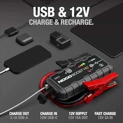 NOCO Boost GB70: 2000A UltraSafe Jump Starter 12V India | Ubuy
