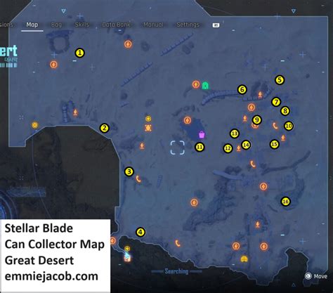 Stellar Blade - Can Location Maps for Xion, Wasteland and Great Desert ...