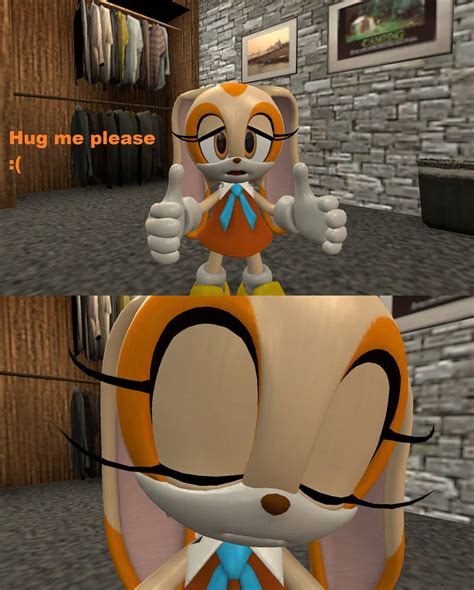 Hug me please :( (Cream The Rabbit) by TAILSANDCOSMOXCREAM on DeviantArt