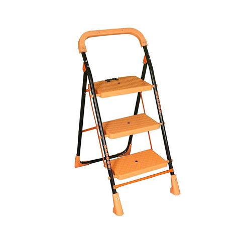 Parasnath Kohinoor 3 Step Heavy-Duty Folding Ladder – Strong Alloy Ste ...