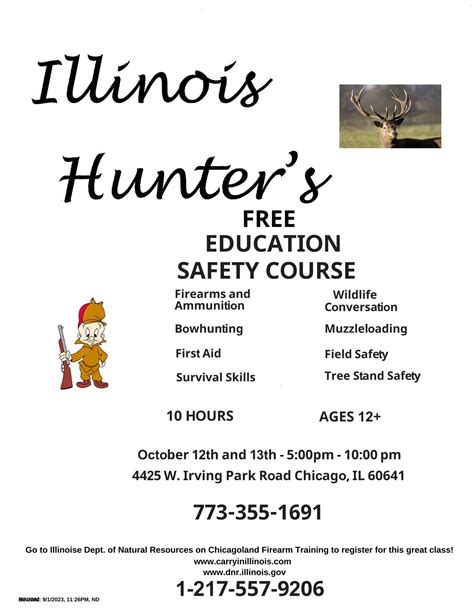 Oct 12 | Illinois Hunter's Free Education Safety Course | Chicago, IL Patch