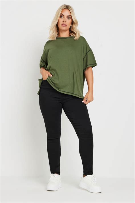 YOURS Plus Size Black Stretch Skinny AVA Jeans | Yours Clothing