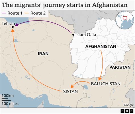 The brutal journey of Afghan migrants escaping the Taliban to reach the UK - BBC News
