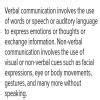 compare and contrast verbal communication and non-verbal communication ...