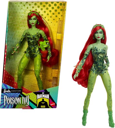 Barbie Signature Poison Ivy Collector Doll with Posable Body, Iconic Outfit, & Accessories, DC ...