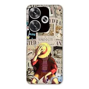 NDCOM for Poco F6 5G Back Cover Anime One Piece Wanted Luffy Printed ...