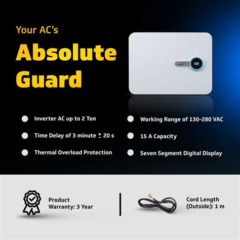 V-Guard iD4 Ace 5540 AC Stabilizer | Digital Display | LED Rings|(130 ...