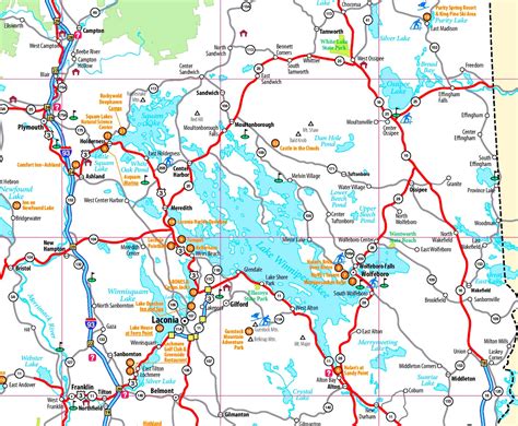 Lake Winnipesaukee tourist map - Ontheworldmap.com
