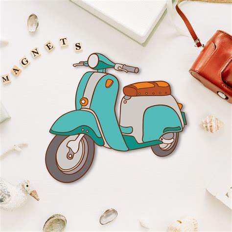 Scooter Fridge Magnet | Fun Vehicle Decor – Bhai Please India