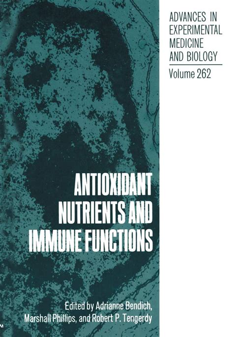 Buy Antioxidant Nutrients and Immune Functions: 262 (Advances in ...