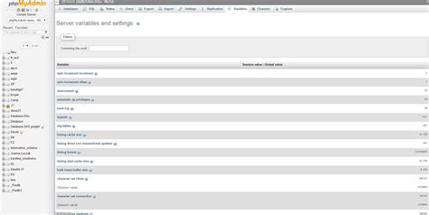 phpMyAdmin Update 的图像结果