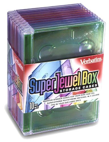 Verbatim Corporation 94320 Super Jewel Box Storage Case (10-Pack ...