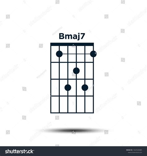 Bmaj7 Basic Guitar Chord Chart Icon 库存矢量图（免版税）1422526085 | Shutterstock