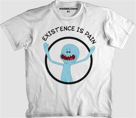 Camiseta Existence Is Pain Mr Meeseeks | Elo7 Produtos Especiais