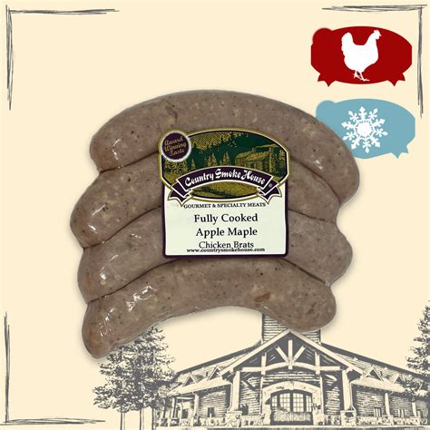 Apple Maple Chicken Brats | Country Smoke House
