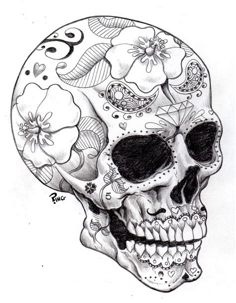 Drawing Sugar Skull