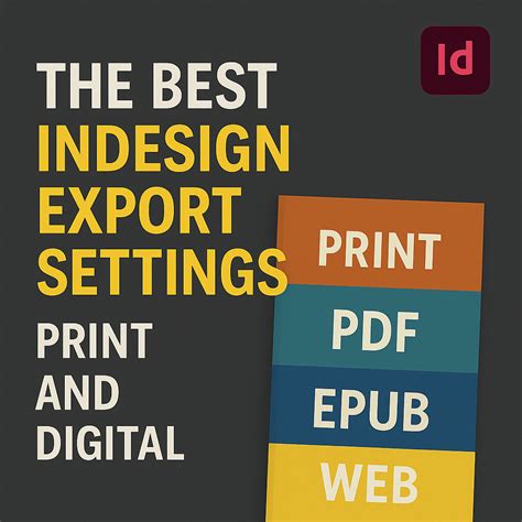 Image result for InDesign PDF Export Settings