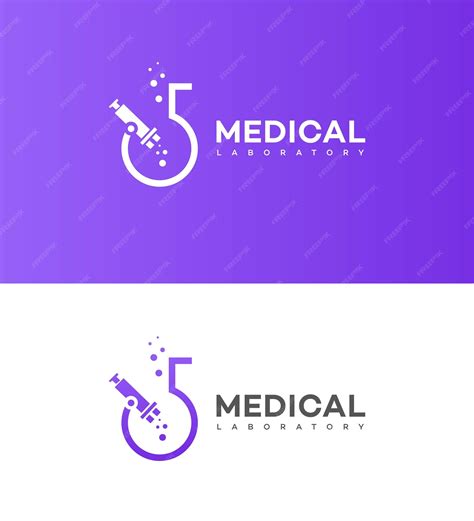 Premium Vector | Medical laboratory science logo