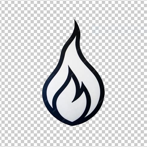 Premium PSD | Fire flame in outline png