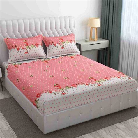 ULOM Queen Size Bedsheet for Double Bed, Microfiber Double Bedsheet ...