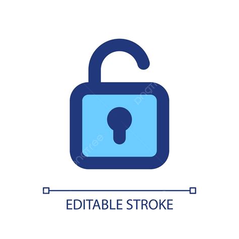 Pixelperfect Ui Icon Of An Rgbcolored Padlock In Unlocked Position Vector, Logo, Secure, Unlock ...