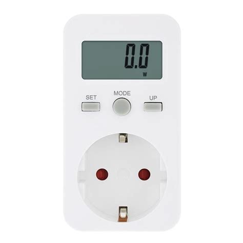 Digital Power Meter Socket Plug Energy Meter Current Voltage Watt Elec ...