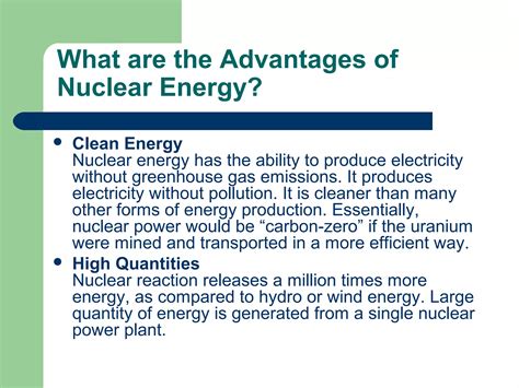 Advantages and disadvantages of nuclear power | PPT