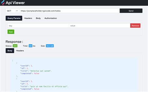 Create a View for API 的图像结果