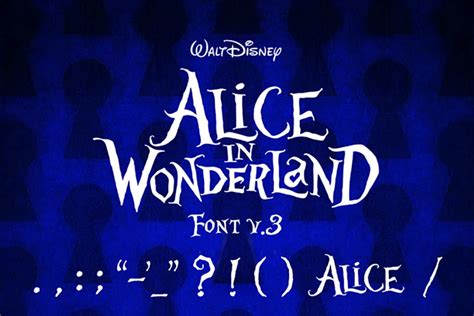 Alice in Wonderland Font - Free Download & Preview | Deefont