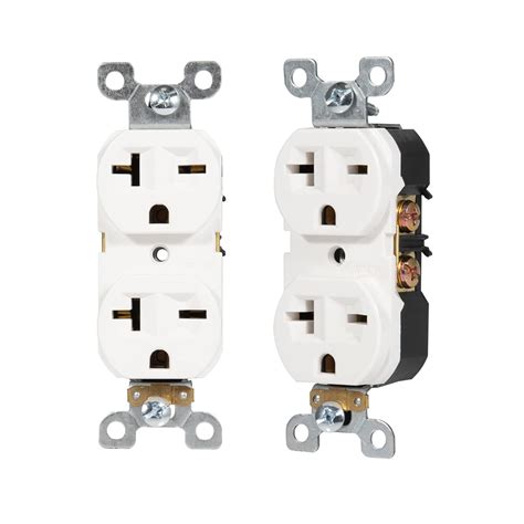 EDYCARX Nema 6-20 Duplex Receptacle, 20 Amp 240 Volt Outlet, Industrial ...