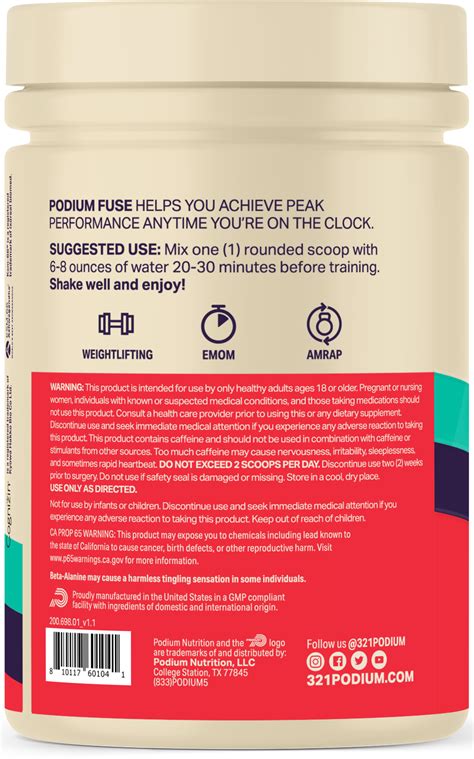 Podium Nutrition FUSE 2025: Performance Pre-Workout Takes a New Twist