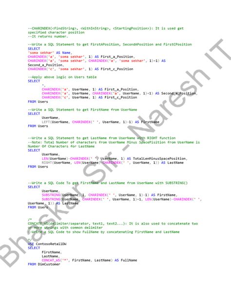 SQL String Functions 的图像结果