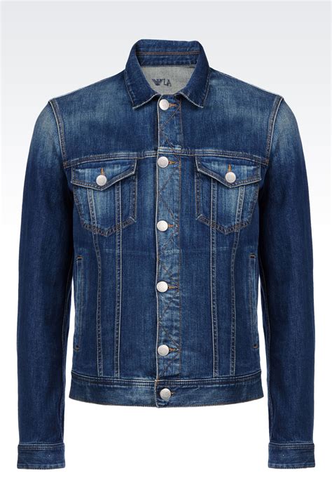 Armani jeans Denim Jacket in Blue for Men | Lyst
